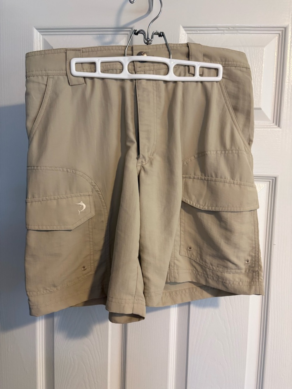 Reel Legends Men's Tan Cargo Shorts with Utility Pockets